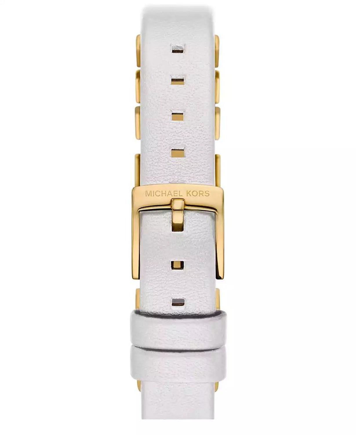 Women's Darrington Two-Hand White Leather Watch, 14mm