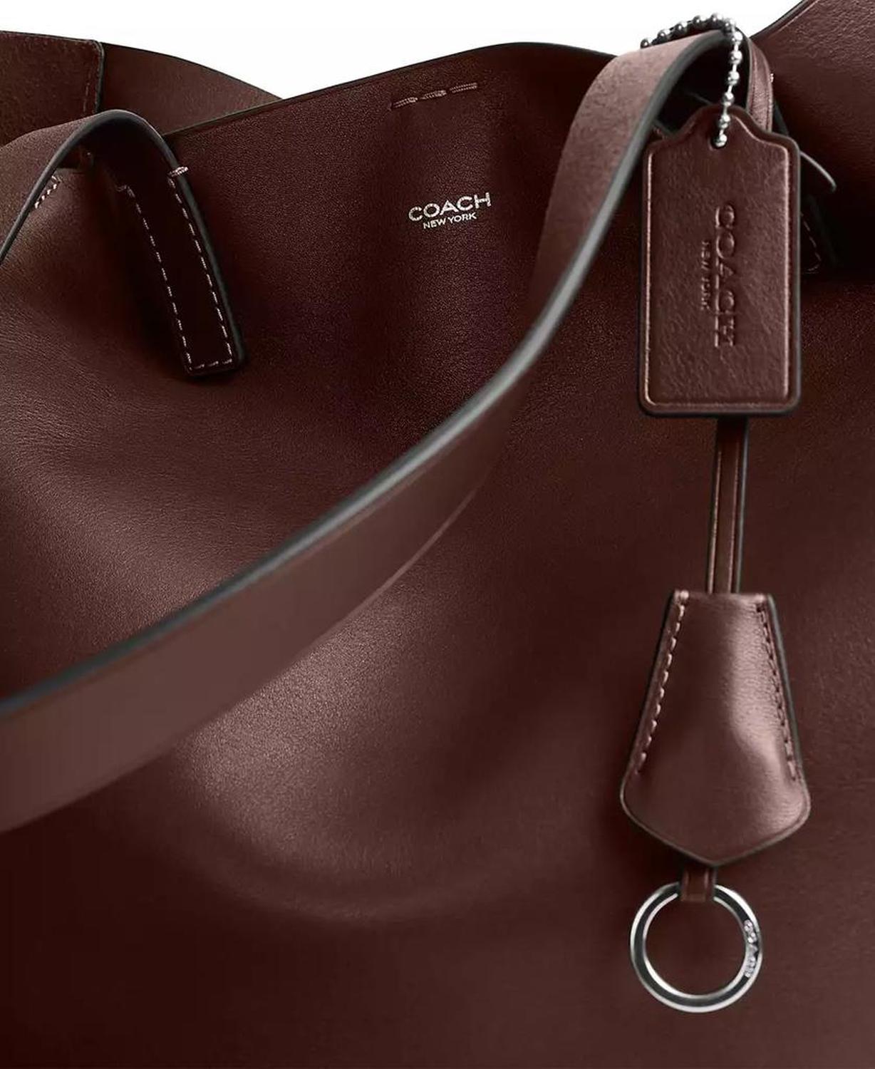 Men's Natural Grain Leather Tote Bag