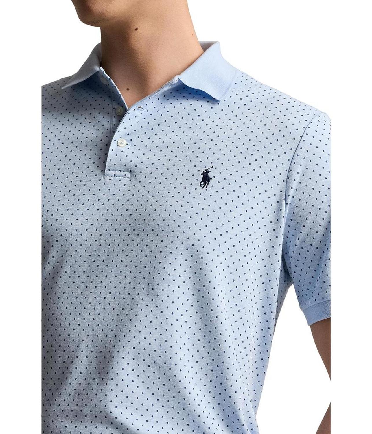 Classic Fit Print Soft Cotton Polo Shirt