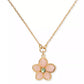Gold-Tone Pastel Petals Pendant Necklace, 16" + 3" extender