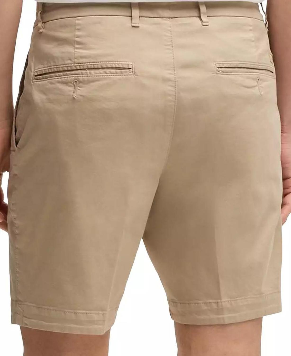 Men's Stretch-Cotton Twill Slim-Fit Shorts