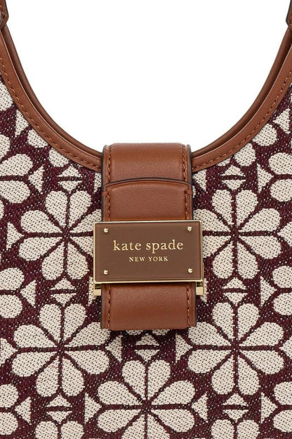Kate Spade Flower Jacquard Zipped Shoulder Bag