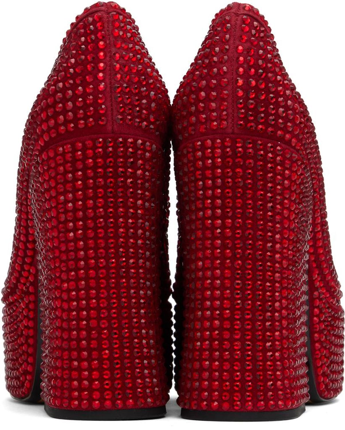 Red 'The Kiki Platform Mary Jane' Heels