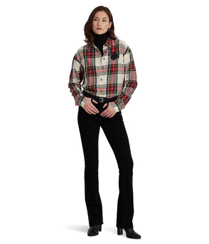 Bullion Checked Plaid Twill Shirt