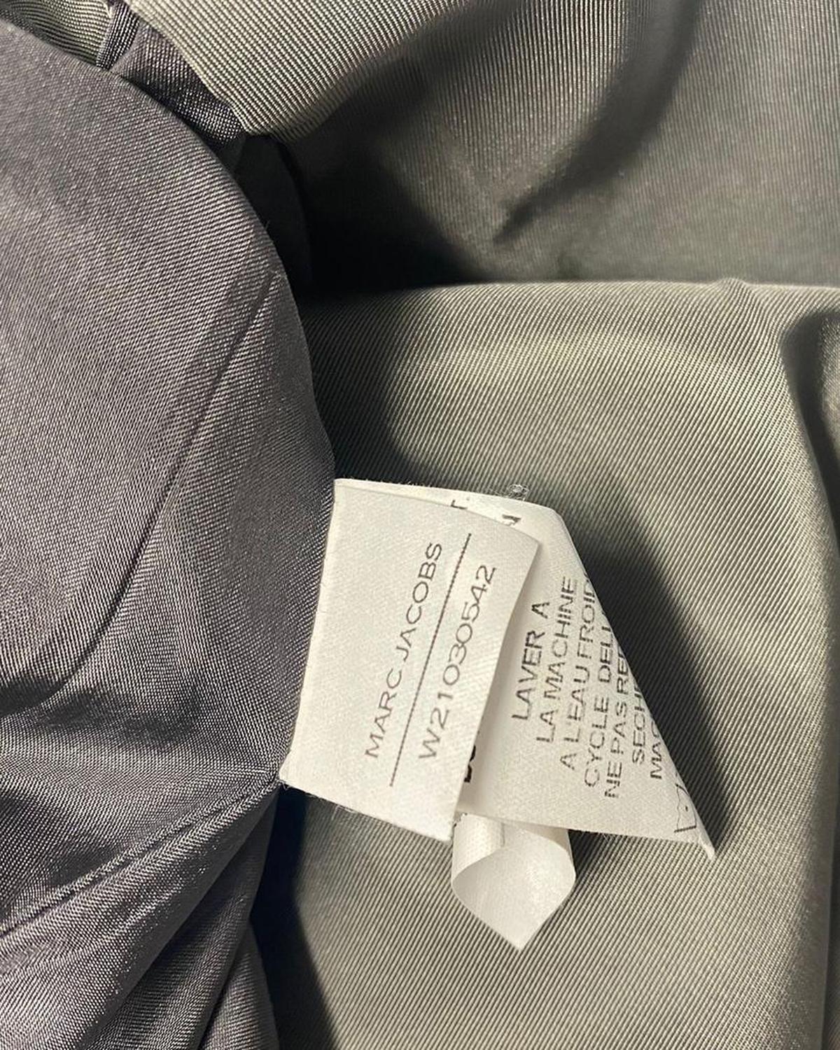 Marc Jacobs Sleeveless Flower Dress in Grey Polyester