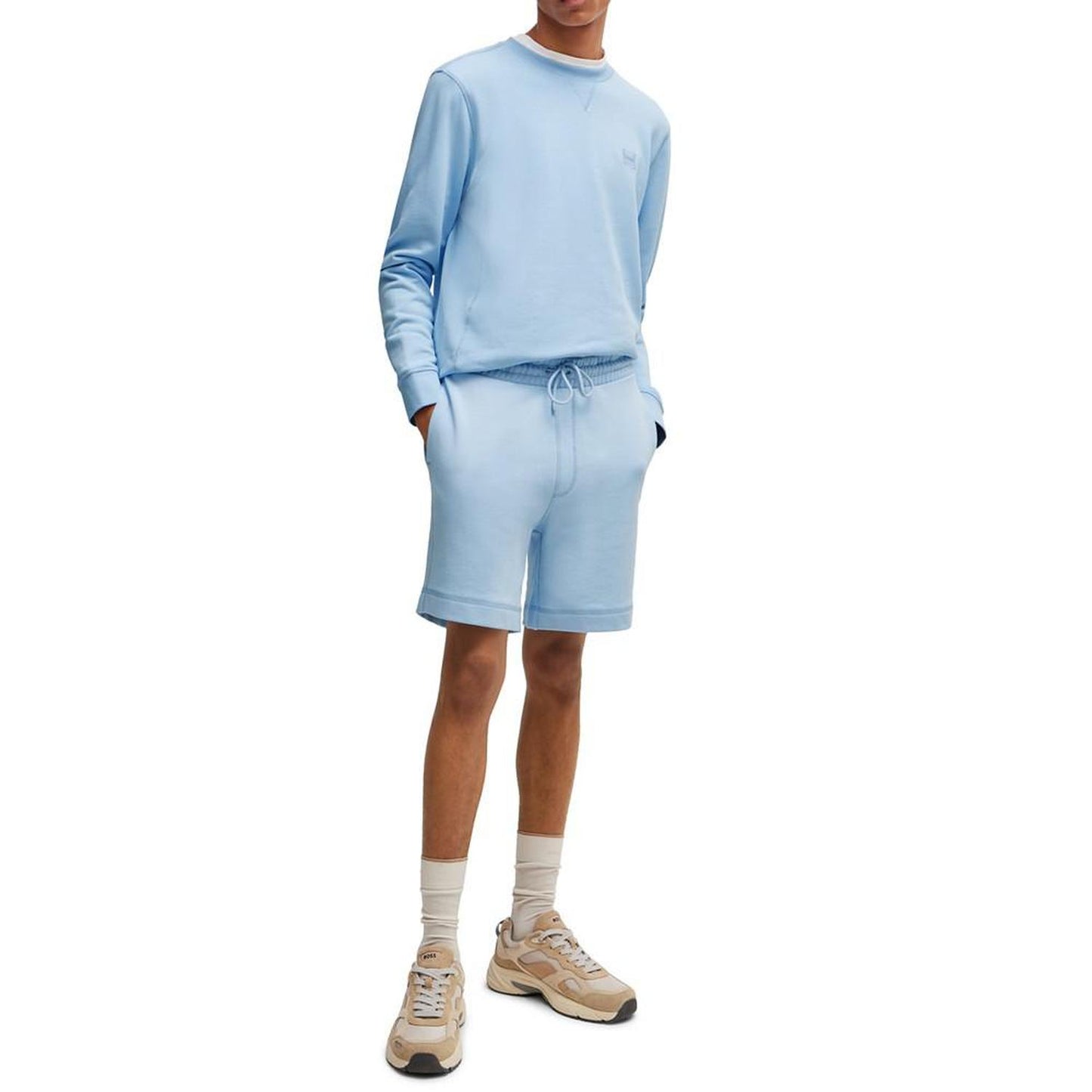 Men's Logo Badge Regular-Fit Shorts