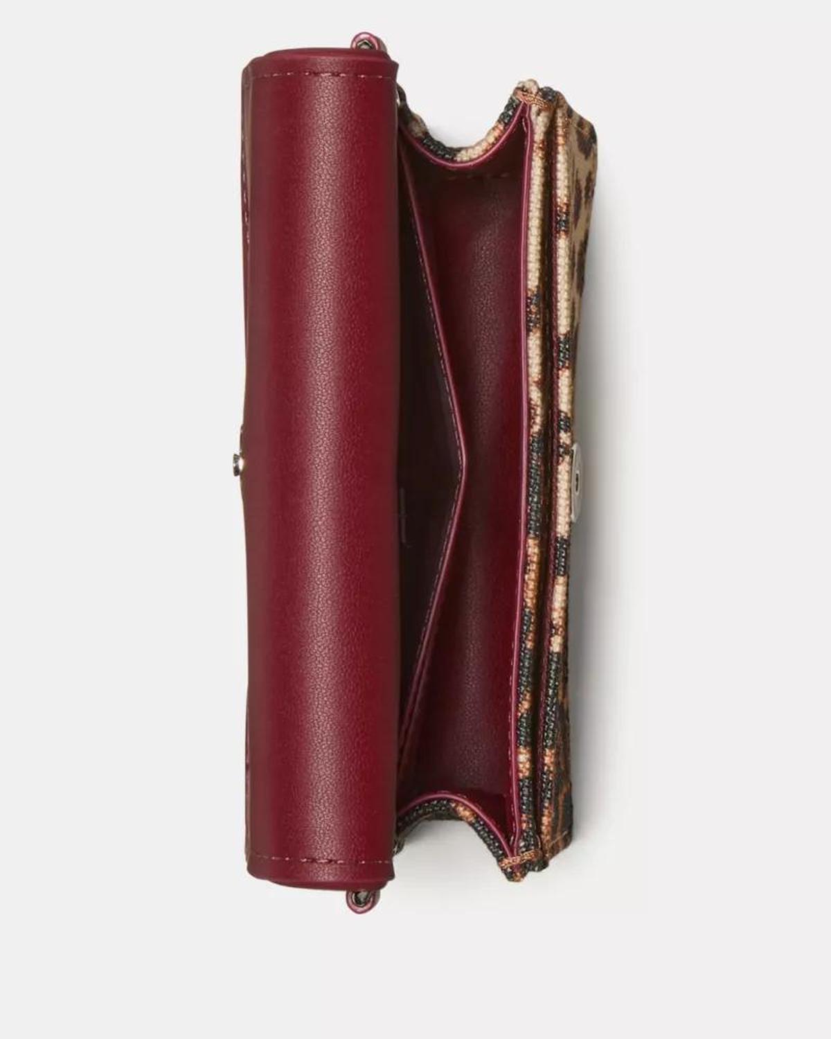 Natasha Leopard Scrunch Strap Mini Bag