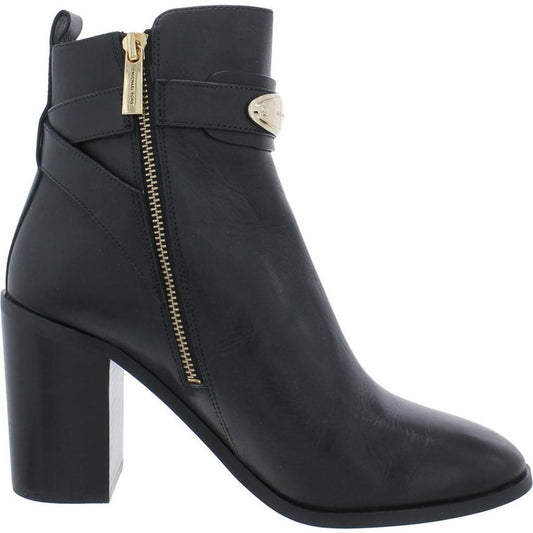 Womens Almond toe Side zipper Ankle Boots