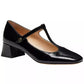 Women's Angelina T-Strap Mary Janes Round Toe Pumps