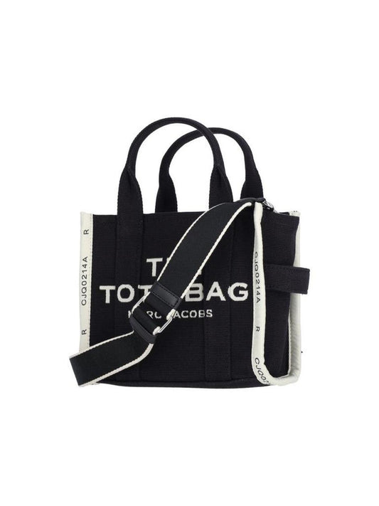 Small Tote Bag "The Jacquard" – Black