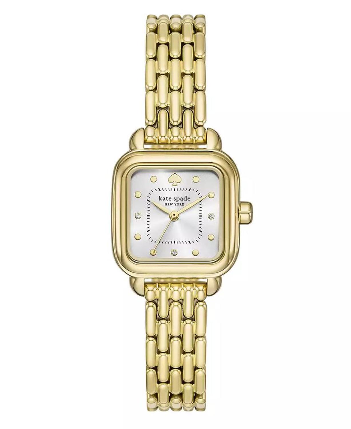 Women's Gracie Square Three-Hand Gold-Tone Stainless Steel Watch, 25mm