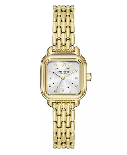 Women's Gracie Square Three-Hand Gold-Tone Stainless Steel Watch, 25mm