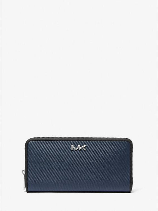 Varick Leather Zip-Around Wallet