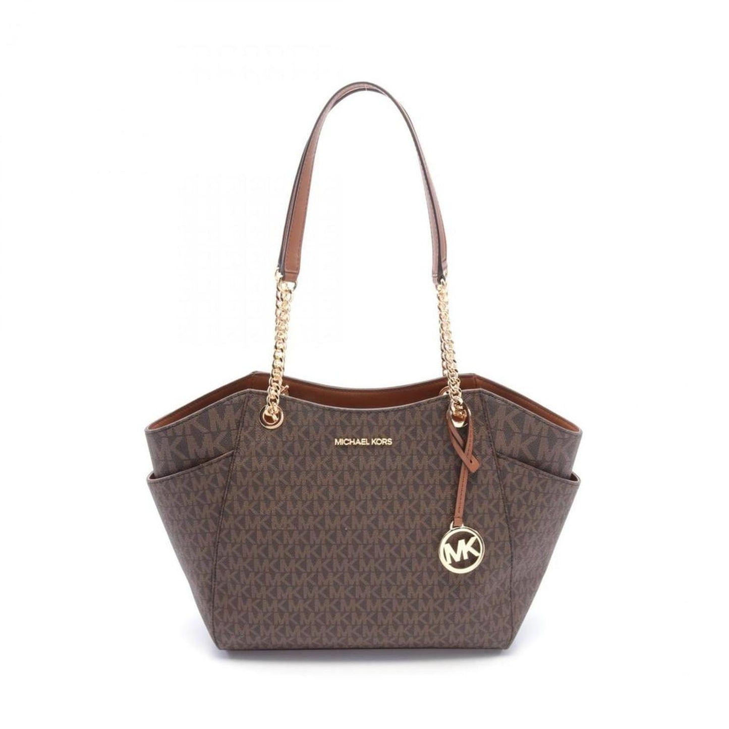 Jet Set Travel Coated Canvas Leather Tote Bag Weekend Bag