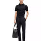 Men's Houndstooth Jacquard Slim-Fit Polo Shirt