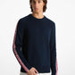 Logo Tape Cotton Blend Sweater