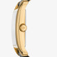 Petite Monroe Gold-Tone and Leather Watch