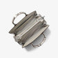 Laila Medium Snake Embossed Leather Satchel