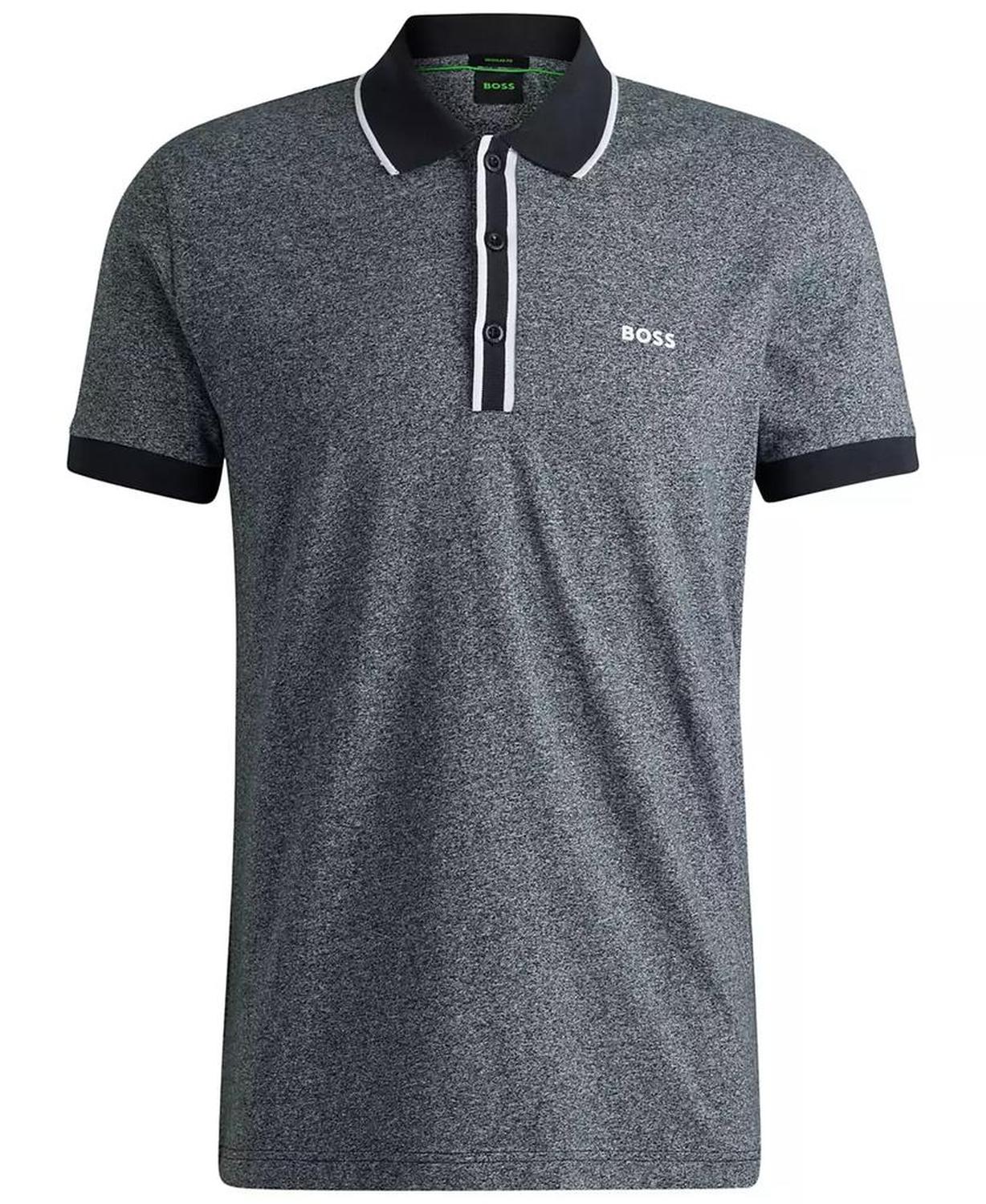 Men’s Striped Trim Polo