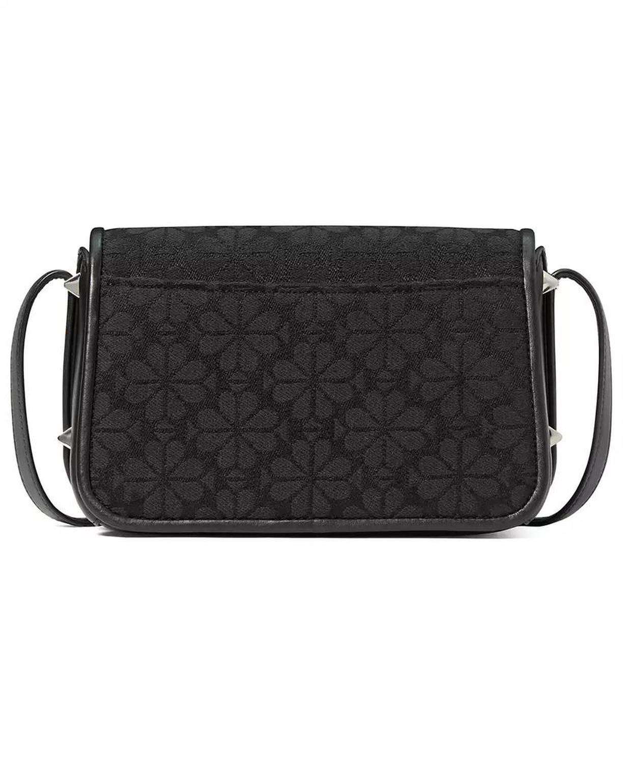 Spade Flower Jacquard Flap Crossbody