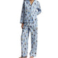 Bear Cotton Long-Sleeve Pajama Set In Oxford Blue