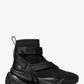Nick Leather Strap Knit Trainer