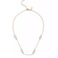 Faux Stone Signature Pavé C Strand Necklace