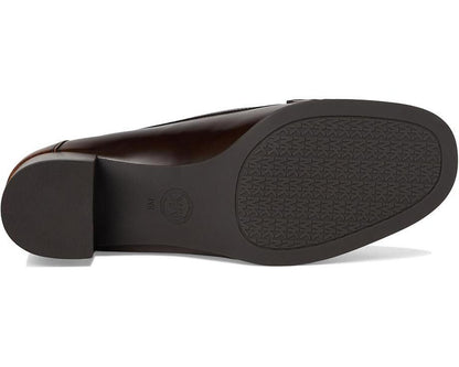 Frances Flex Pump Women's  Luggage Leather Block Heel ZOGG665