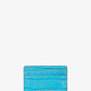 Jet Set Small Crocodile Embossed Leather Card Case