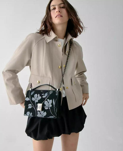 Deco Uptown Blooms Printed Chain Shoulder Bag