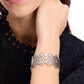 Spade Flower Lace Wide Bangle Bracelet