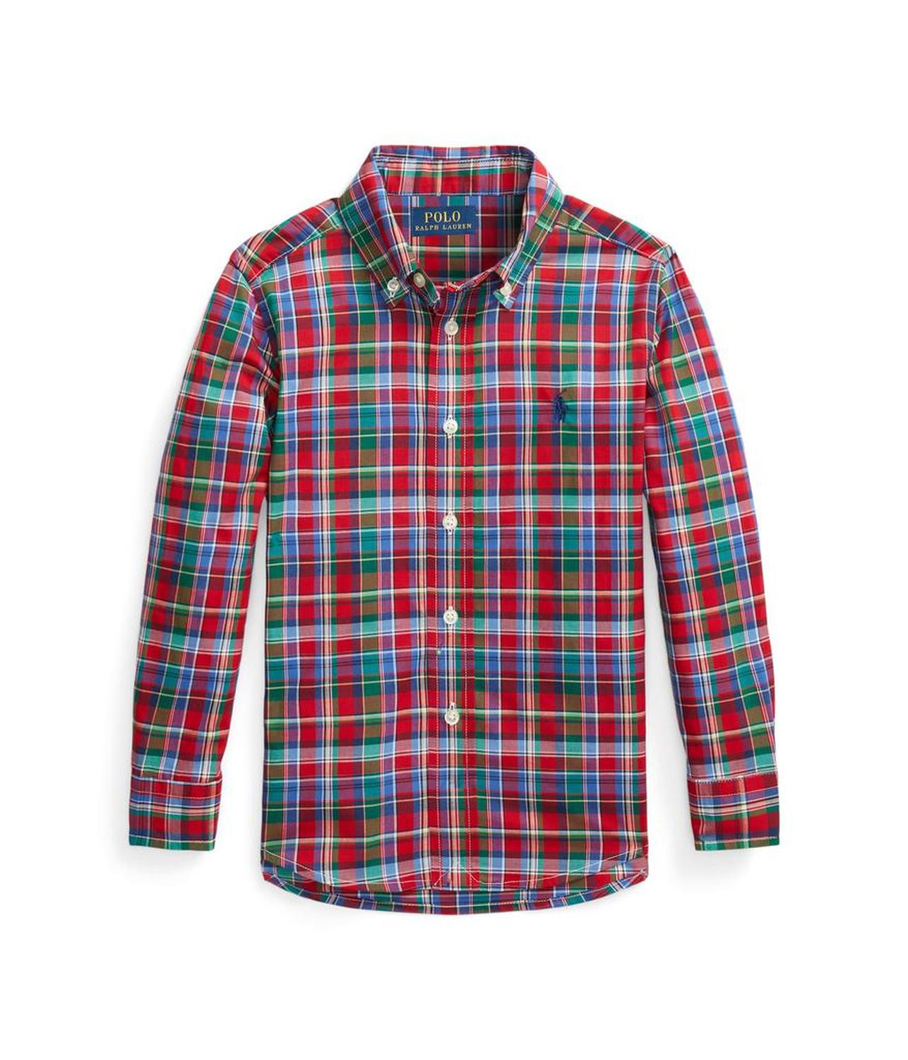Plaid Cotton Poplin Shirt (Toddler/Little Kids)