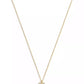 Faux Stone Signature C Pavé Heart Pendant Necklace