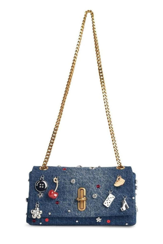 Marc Jacobs Mini The Trinket Denim Crossbody Bag