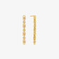 Astor Link Precious Metal-Plated Sterling Silver Drop Earrings