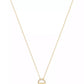 Gold Signature Handbag Pendant Necklace