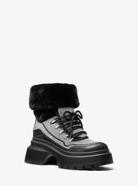 Shiloh Embellished Mixed-Media Boot