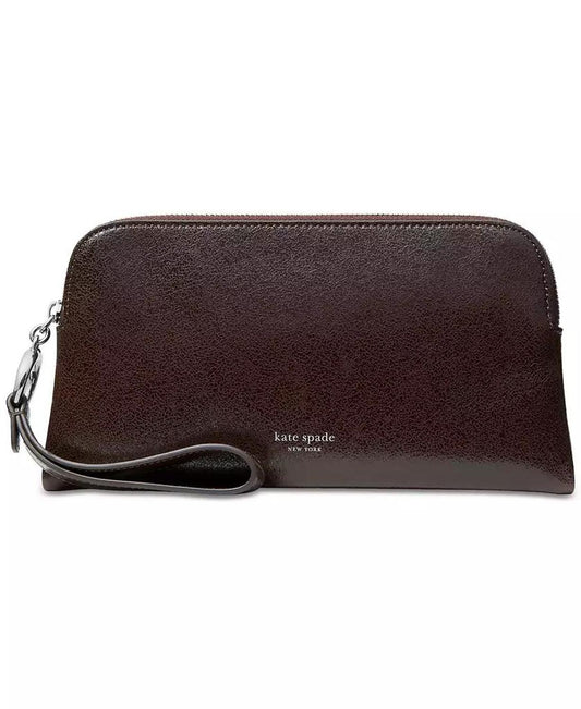 Halo Glazed Leather Wristlet
