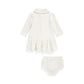 Fair Isle Shawl Cotton Dress & Bloomer (Infant)