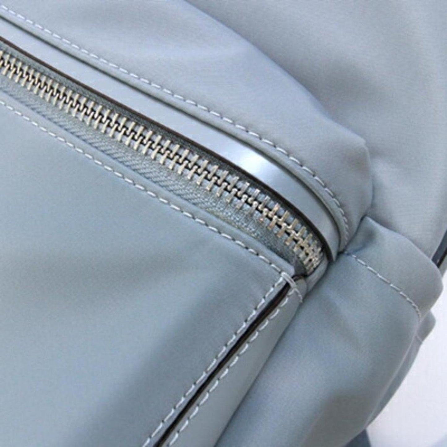 blue Nylon Leather Backpack (Pre-Owned)