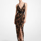 Paillette Embroidered Chantilly Lace Slip Gown
