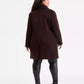 Plus Size Collared Button-Front Coat, Exclusively at Macy's