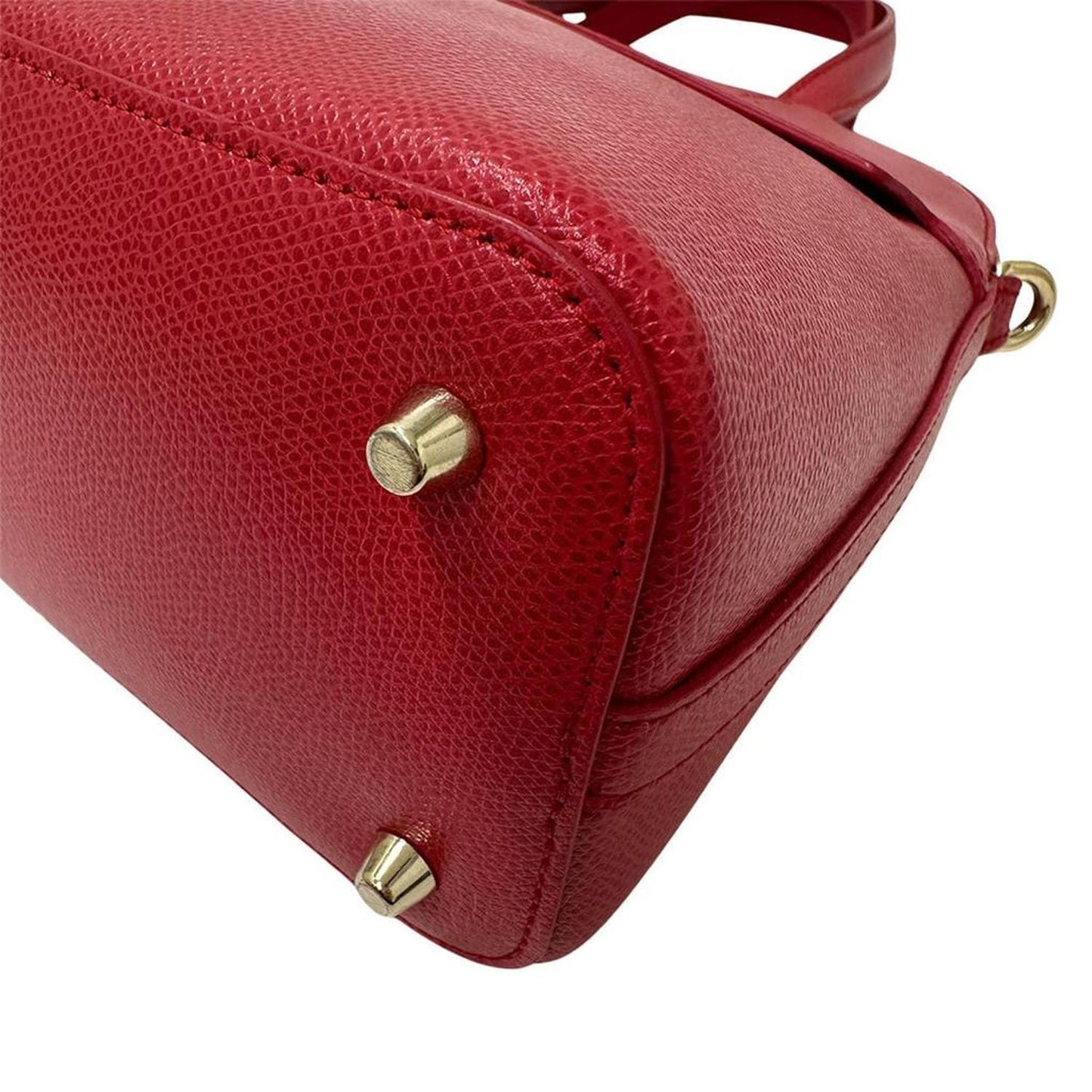 Leather Handbag Shoulder Bag (Pre-Owned)