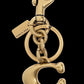 Coach Logo Plaque Keychain