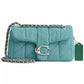 Tabby 20 Quilted Denim Shoulder Bag