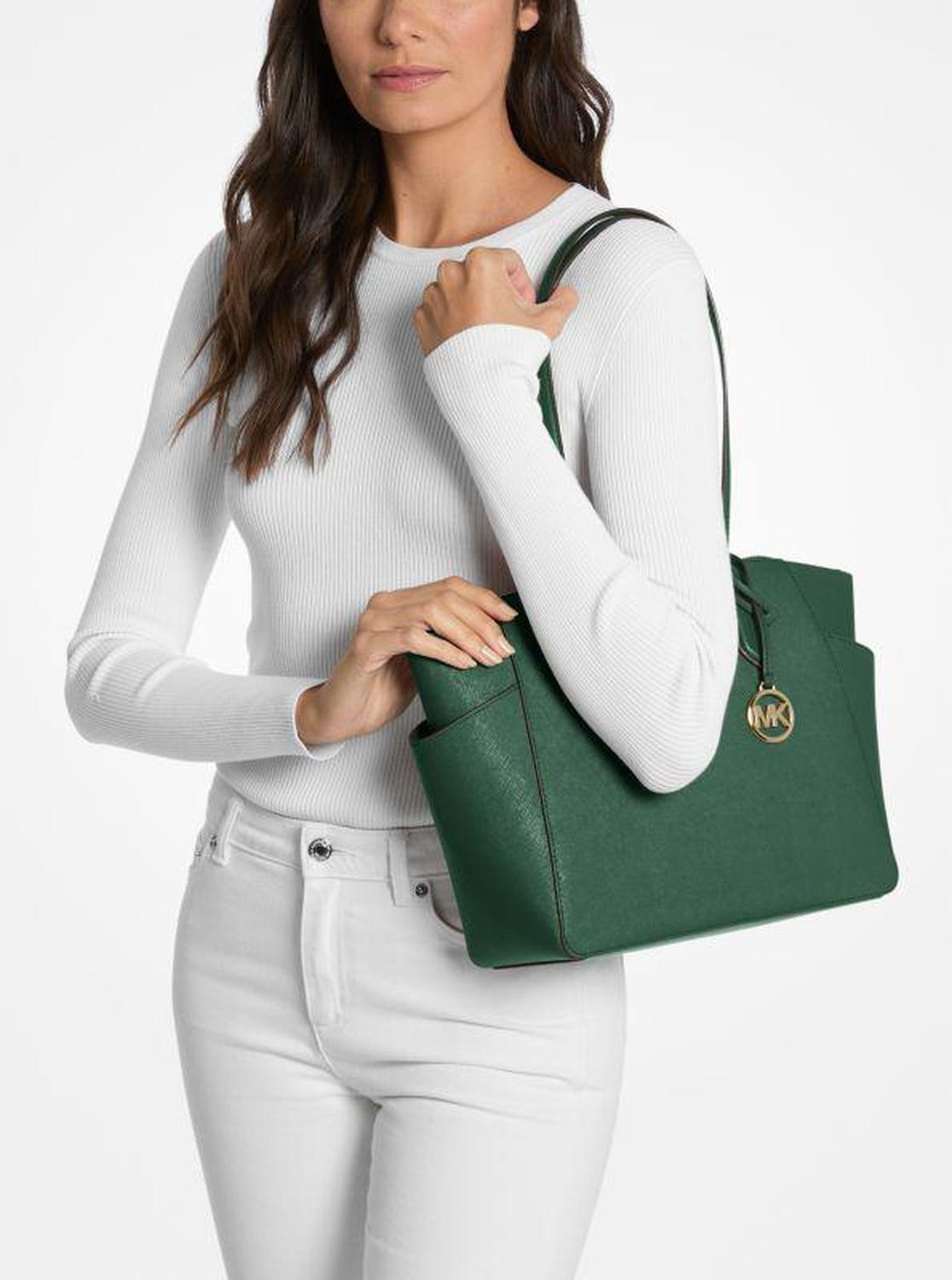 Marilyn Medium Saffiano Leather Tote Bag