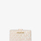 Jet Set Medium Metallic Logo Wallet