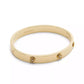 Signature Faux Stone Tea Rose Enamel Bangle Boxed Bracelet