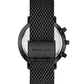 Men's Blake Multifunction Black IP Mesh Watch, 42mm