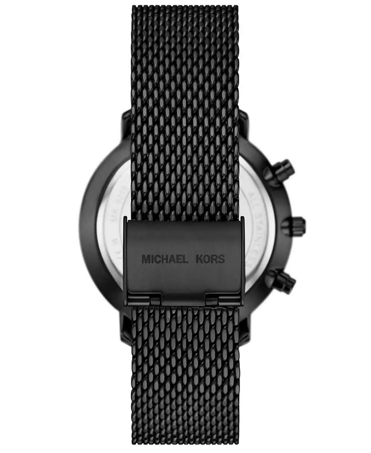 Men's Blake Multifunction Black IP Mesh Watch, 42mm